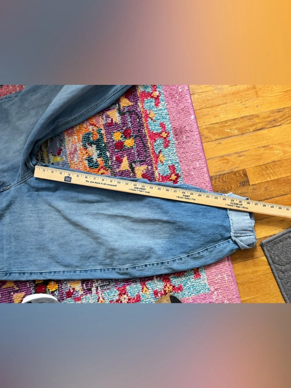 The Gap barrel high rise 32 14 regular euc cuffed - Picture 7 of 7